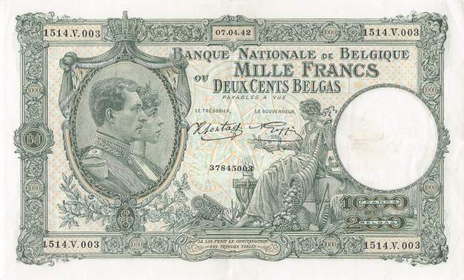 1000 Franc 1942